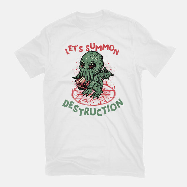 Summon Destruction-Unisex-Basic-Tee-glitchygorilla