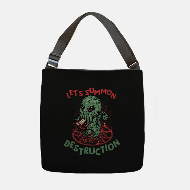 Summon Destruction-None-Adjustable Tote-Bag-glitchygorilla