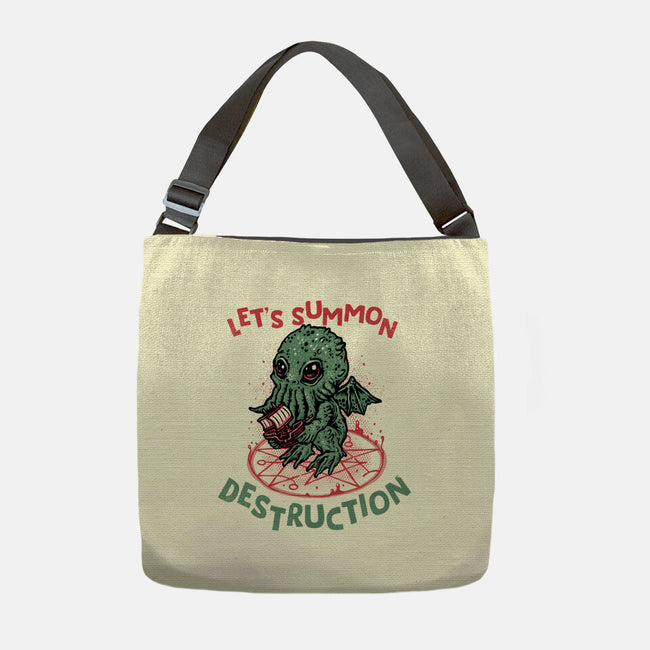 Summon Destruction-None-Adjustable Tote-Bag-glitchygorilla