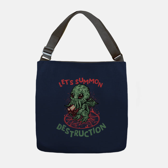 Summon Destruction-None-Adjustable Tote-Bag-glitchygorilla