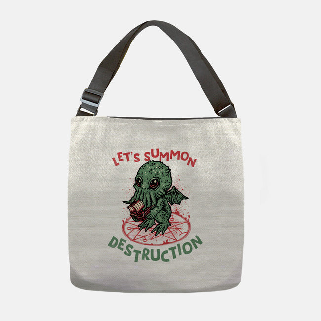 Summon Destruction-None-Adjustable Tote-Bag-glitchygorilla