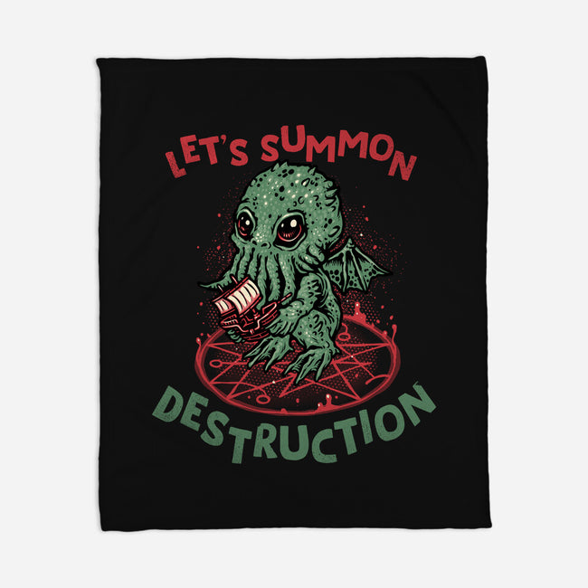 Summon Destruction-None-Fleece-Blanket-glitchygorilla