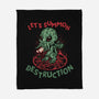 Summon Destruction-None-Fleece-Blanket-glitchygorilla