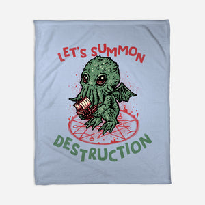 Summon Destruction-None-Fleece-Blanket-glitchygorilla