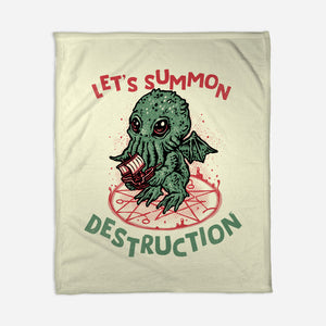 Summon Destruction-None-Fleece-Blanket-glitchygorilla