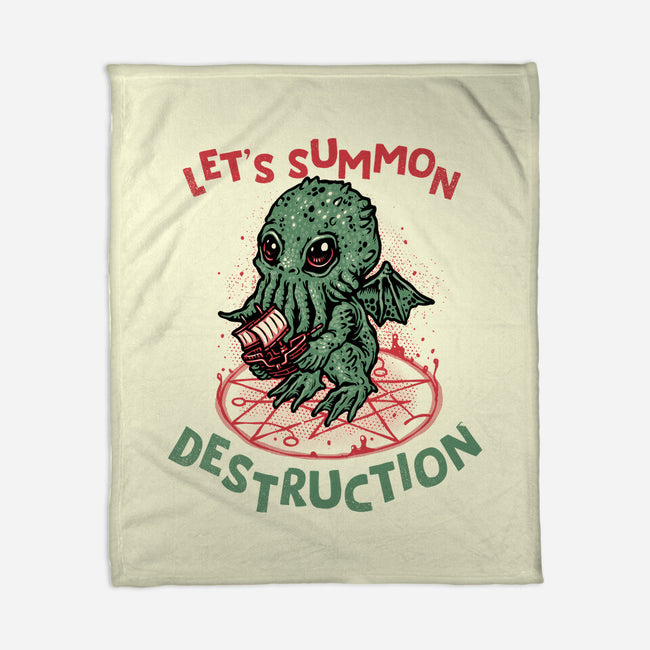 Summon Destruction-None-Fleece-Blanket-glitchygorilla