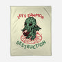 Summon Destruction-None-Fleece-Blanket-glitchygorilla