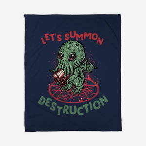 Summon Destruction-None-Fleece-Blanket-glitchygorilla