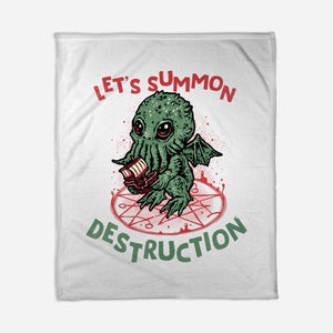 Summon Destruction-None-Fleece-Blanket-glitchygorilla