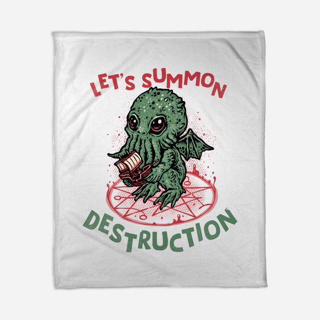 Summon Destruction-None-Fleece-Blanket-glitchygorilla