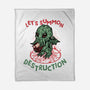 Summon Destruction-None-Fleece-Blanket-glitchygorilla