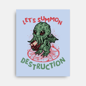 Summon Destruction-None-Stretched-Canvas-glitchygorilla