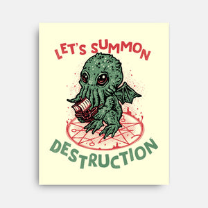 Summon Destruction-None-Stretched-Canvas-glitchygorilla