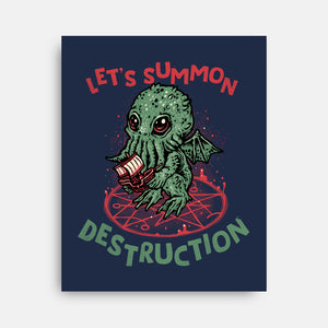 Summon Destruction-None-Stretched-Canvas-glitchygorilla