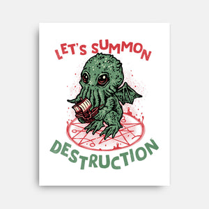 Summon Destruction-None-Stretched-Canvas-glitchygorilla
