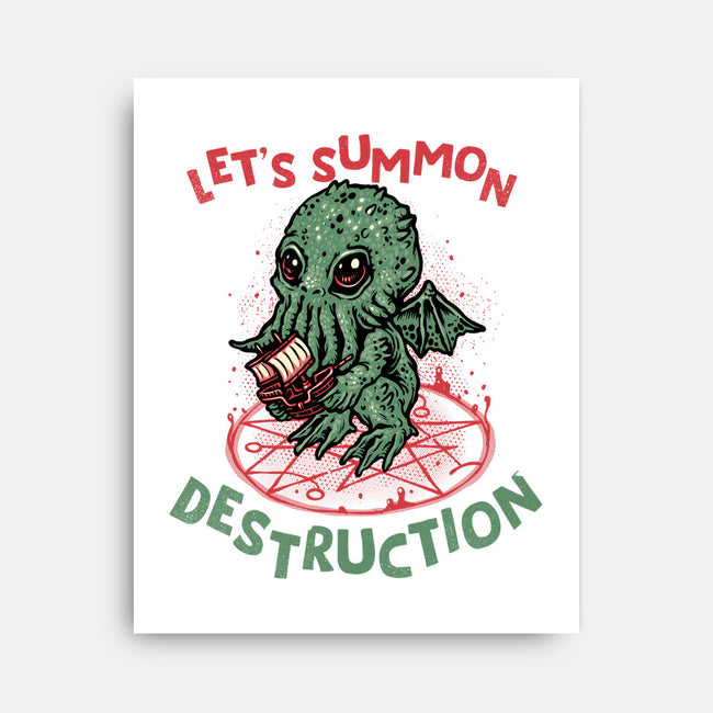 Summon Destruction-None-Stretched-Canvas-glitchygorilla