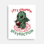 Summon Destruction-None-Stretched-Canvas-glitchygorilla