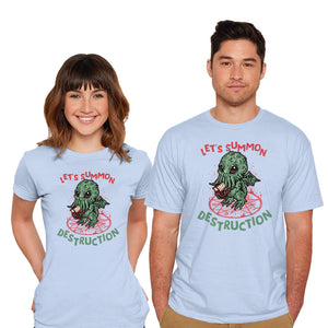 Summon Destruction-Mens-Basic-Tee-glitchygorilla