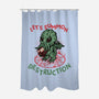 Summon Destruction-None-Polyester-Shower Curtain-glitchygorilla