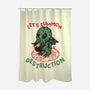 Summon Destruction-None-Polyester-Shower Curtain-glitchygorilla