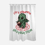 Summon Destruction-None-Polyester-Shower Curtain-glitchygorilla
