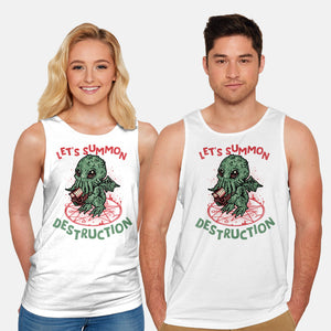 Summon Destruction-Unisex-Basic-Tank-glitchygorilla