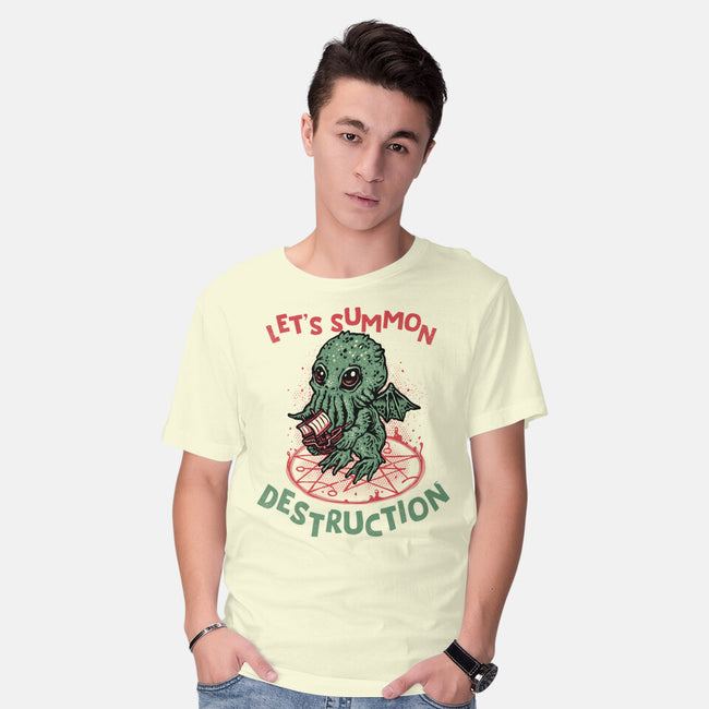 Summon Destruction-Mens-Basic-Tee-glitchygorilla