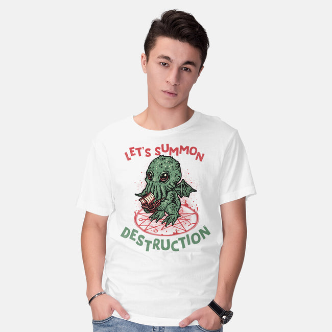 Summon Destruction-Mens-Basic-Tee-glitchygorilla