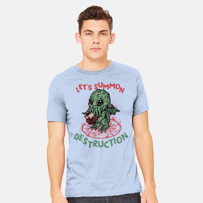 Summon Destruction-Mens-Heavyweight-Tee-glitchygorilla