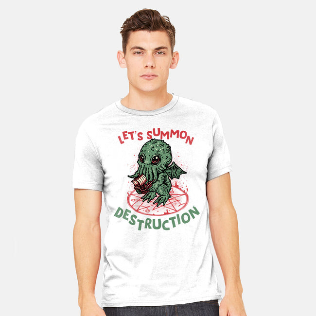 Summon Destruction-Mens-Heavyweight-Tee-glitchygorilla