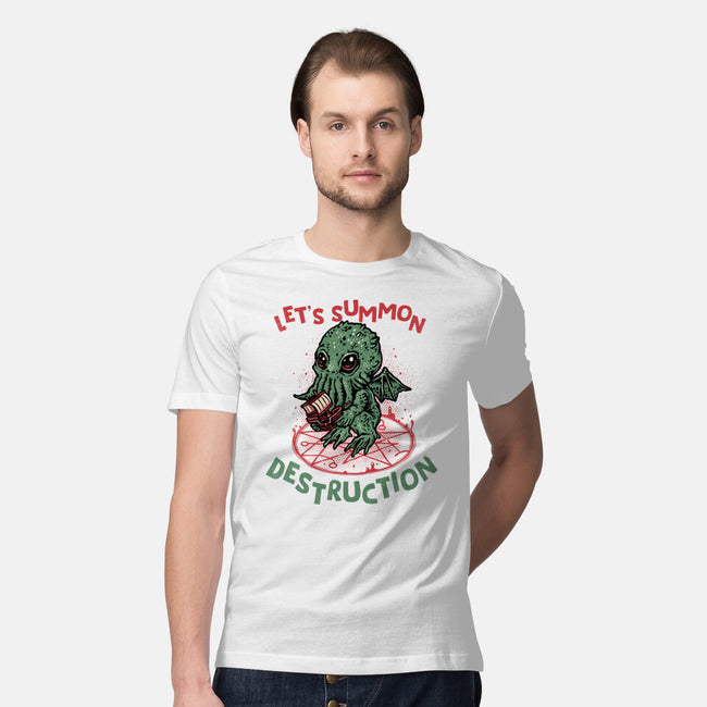 Summon Destruction-Mens-Premium-Tee-glitchygorilla