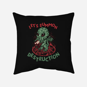 Summon Destruction-None-Removable Cover w Insert-Throw Pillow-glitchygorilla