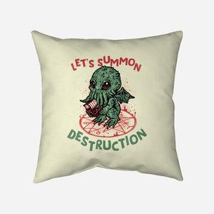Summon Destruction-None-Removable Cover w Insert-Throw Pillow-glitchygorilla