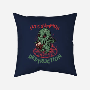 Summon Destruction-None-Removable Cover w Insert-Throw Pillow-glitchygorilla