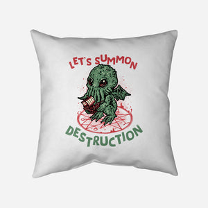 Summon Destruction-None-Removable Cover w Insert-Throw Pillow-glitchygorilla