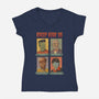 Creep High-Womens-V-Neck-Tee-Mike Koubou