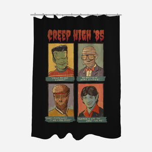 Creep High-None-Polyester-Shower Curtain-Mike Koubou
