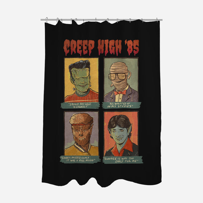 Creep High-None-Polyester-Shower Curtain-Mike Koubou