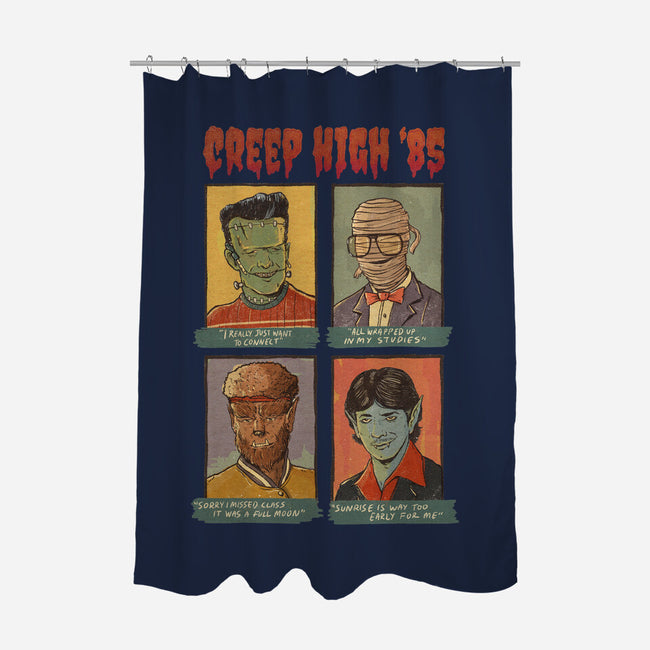 Creep High-None-Polyester-Shower Curtain-Mike Koubou