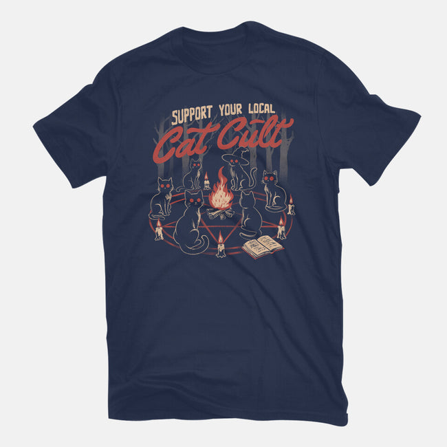 Support The Local Cat Cult-Unisex-Basic-Tee-eduely