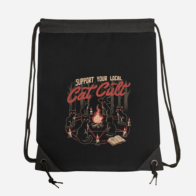 Support The Local Cat Cult-None-Drawstring-Bag-eduely