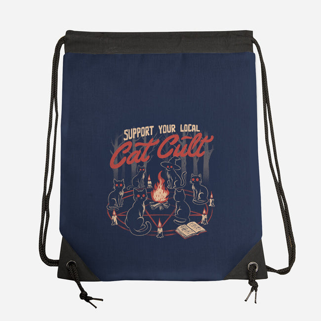 Support The Local Cat Cult-None-Drawstring-Bag-eduely