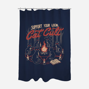 Support The Local Cat Cult-None-Polyester-Shower Curtain-eduely