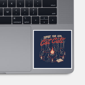 Support The Local Cat Cult-None-Glossy-Sticker-eduely