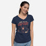 Support The Local Cat Cult-Womens-V-Neck-Tee-eduely