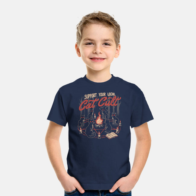 Support The Local Cat Cult-Youth-Basic-Tee-eduely