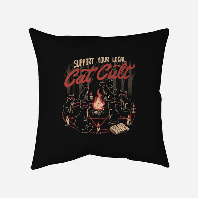 Support The Local Cat Cult-None-Removable Cover w Insert-Throw Pillow-eduely
