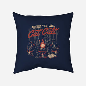 Support The Local Cat Cult-None-Removable Cover w Insert-Throw Pillow-eduely