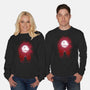 Negative Dark Side-Unisex-Crew Neck-Sweatshirt-Donnie