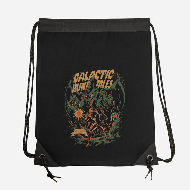 Galactic Hunt Tales-None-Drawstring-Bag-ilustrata